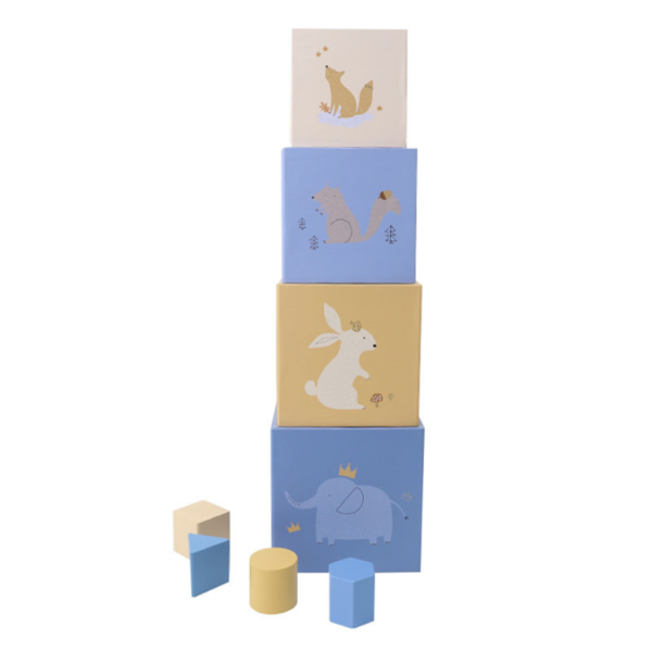 Kids Concept Sorter Box — Stacking Blocks With Shape Sorter