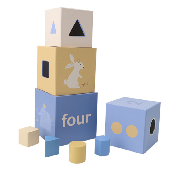 Kids Concept Sorter Box — Stacking Blocks With Shape Sorter
