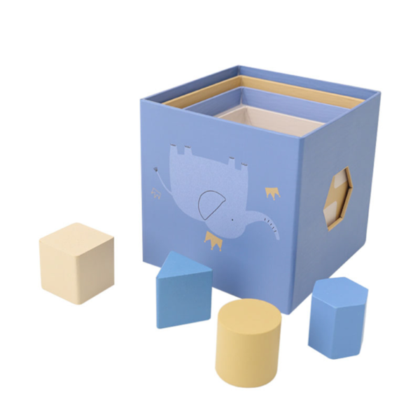 Kids Concept Sorter Box — Stacking Blocks With Shape Sorter