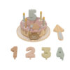 Wooden Birthday Cake set