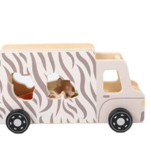 25222-Wooden Animal Shape Play Car