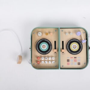 Wooden  Montessori Felt Disc Toss Activity Bag