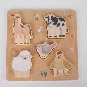 Wooden Touch & Feel Puzzle Board