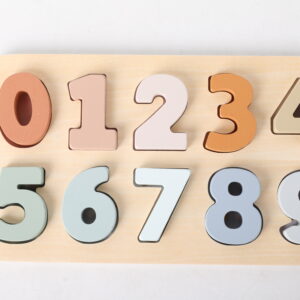 Wooden Numbers 0-9 Puzzle
