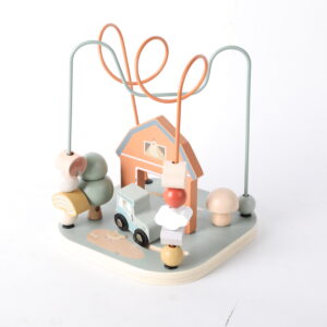 Wooden Farm Bead Maze