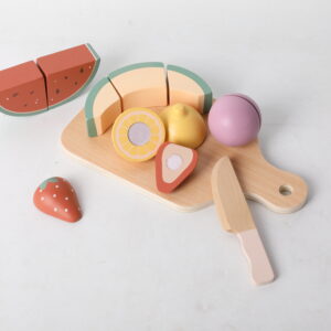 Wooden Fruit Cutting Set