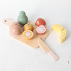 Wooden Fruit Cutting Set