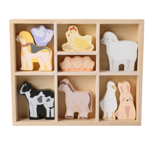 Wooden Farm Block Box