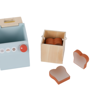 Wooden Toaster Set