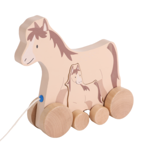 Wooden Pony Pull-Along Toy