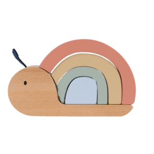 Rainbow Snail Stacking Toy