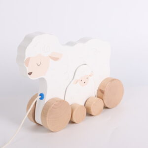 Wooden Lamb Pull-Along Toy